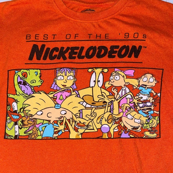 Nickelodeon | Best Of The 90's | Adult Mens | Short‎ Sleeve Graphic Oran… - Picture 2 of 7